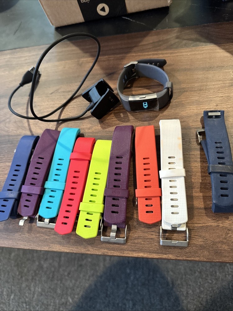 Fitbit With Extra Bands Working And Charging Cord