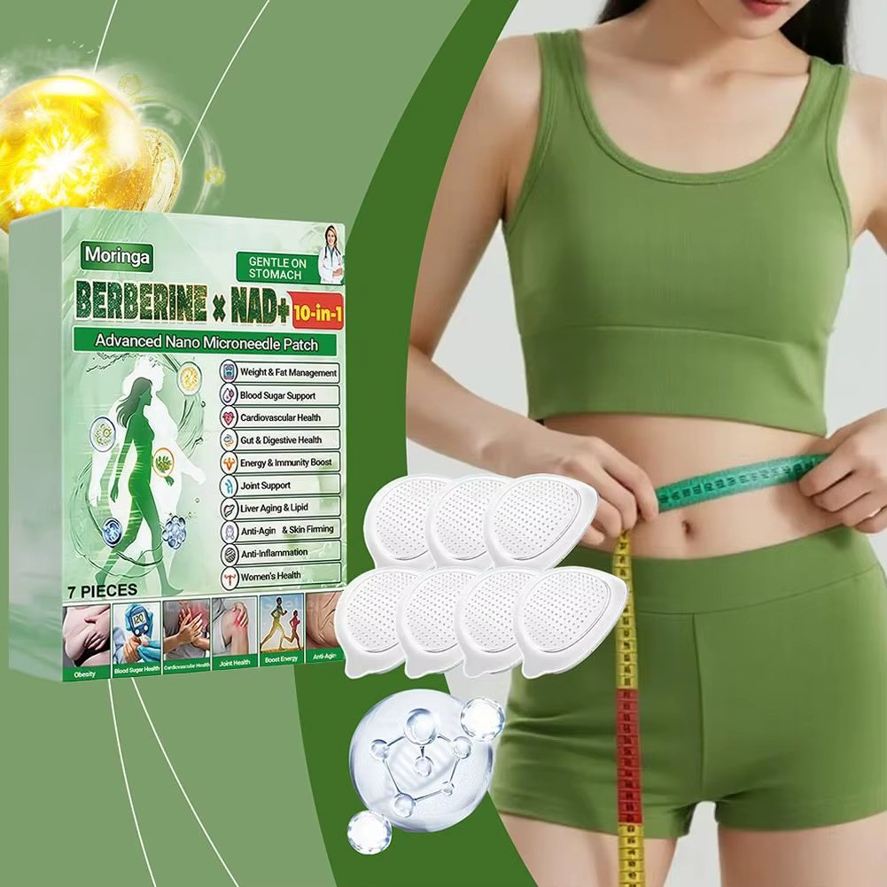 Moringa Berberine + NAD+ 10-in-1 Microneedle Patches Bioavailable Strength NEW