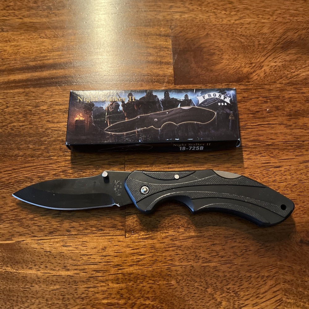 Night Stalker 2 Folding Blade Pocket Knife Plastic Handle