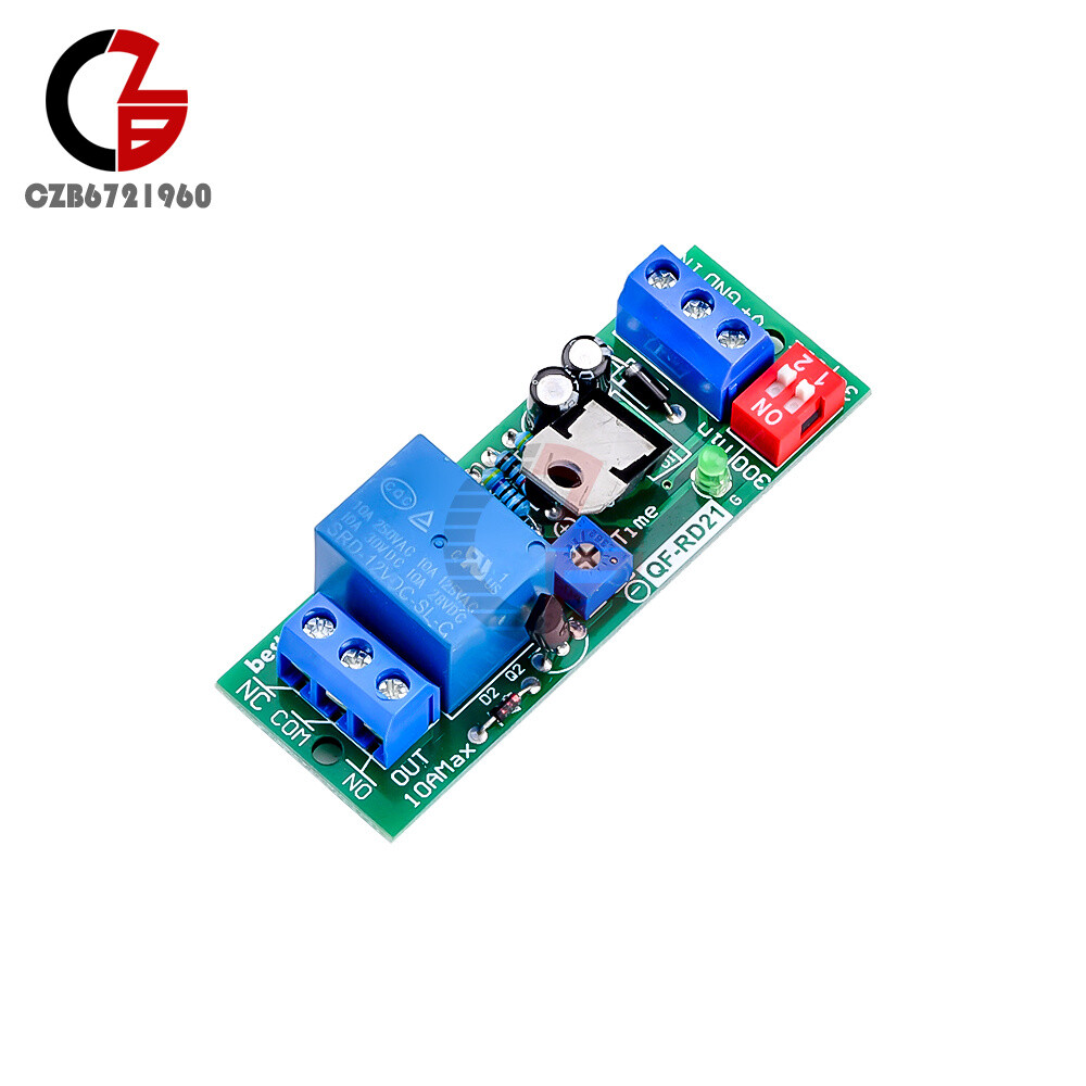 DC5V/12V/24V Adjustable Time Delay Timing Timer Relay Switch Turn ON/OFF Module