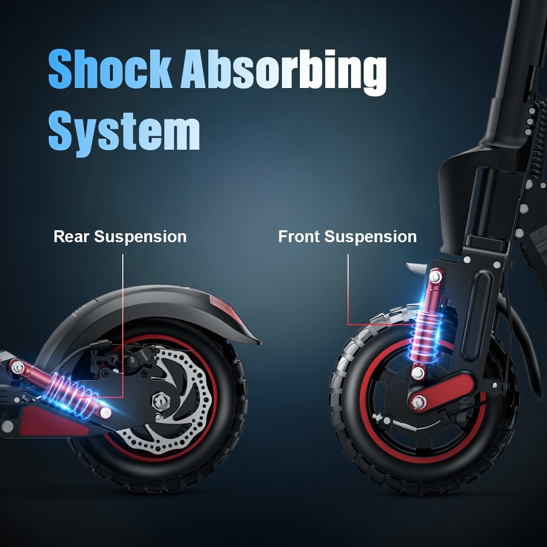 Electric Scooter for Adult 48V 15AH 28MPH Commuting E-Scooter Peak 850W Folding