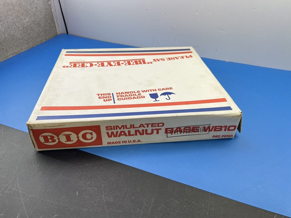 NOS! Open Box BIC TURNTABLE WB 10 BASE PLINTH FOR MODEL 920 READ