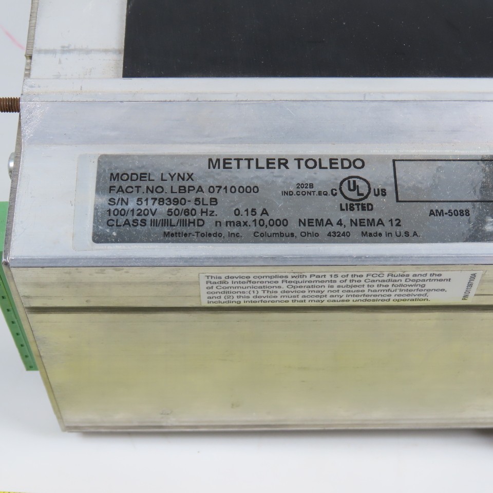 Mettler Toledo LYNX Batch Scale Controller Indicator 120V LBPA 0710000