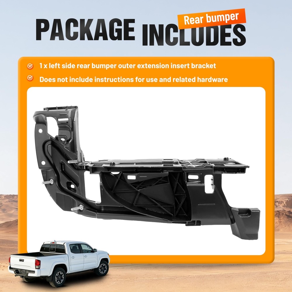 Driver Side Rear Bumper End Outer Extension Insert Bracket Compatible with 20...