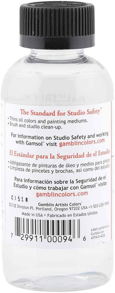 Gamsol Odorless Mineral Spirits Bottle, 4.2Oz