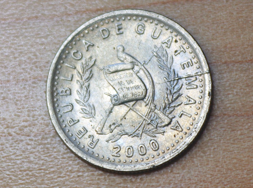 2000 Guatemala 5 Centavos Kapok Tree