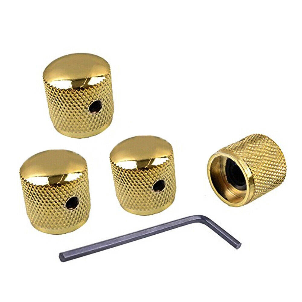 10Pcs Guitar Knobs Metal Dome Volume Tone Control Knobs for Electric Guitar Bass
