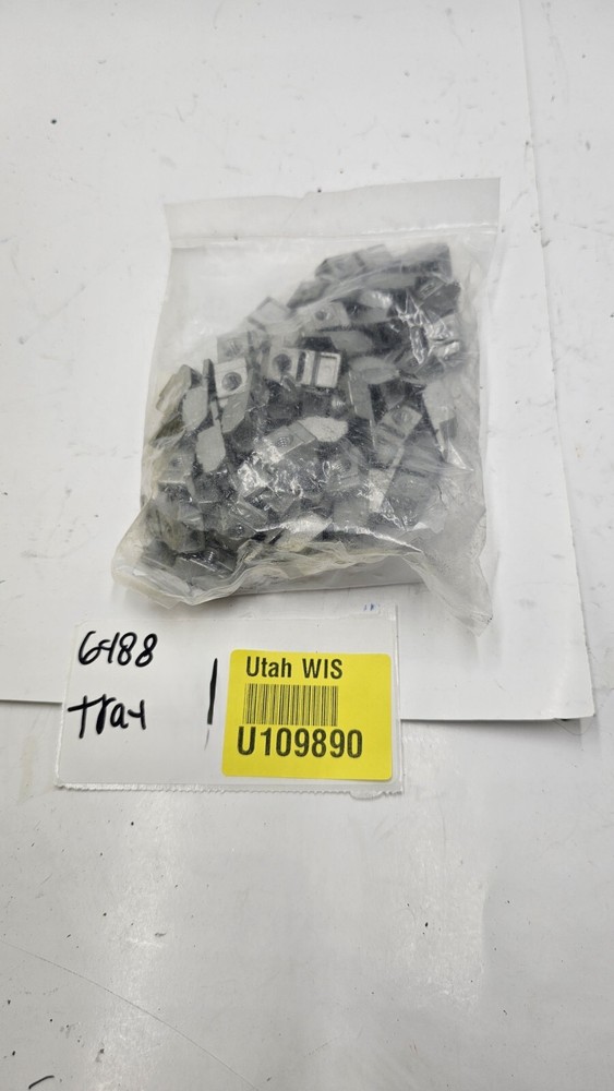 (QTY 100) Rittal Threaded Blocks 4162000 Rectangular System Punching 12.5x10.5mm