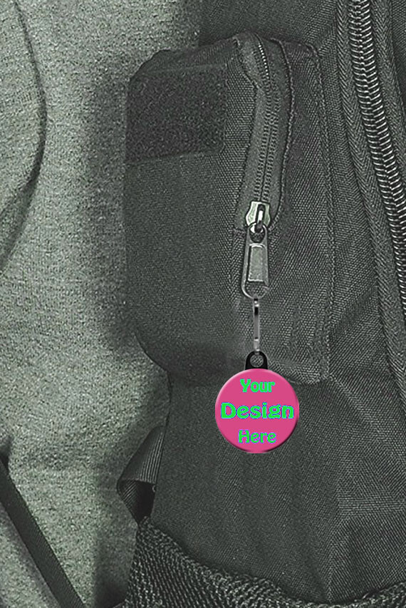 Formula 1 ZIPPER PULL Two Personalized Zipper Pulls with Name of Choice