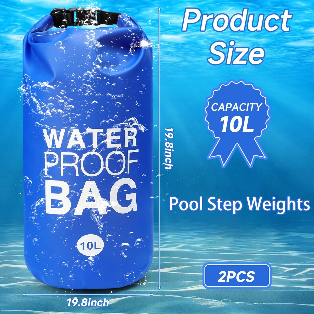 Universal Pool Step Weights 500D PVC Waterproof Pool Ladder Weights Heavy-Dut...