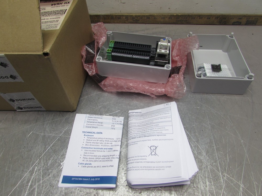 NEW! DOMINO EPT044661, GENERAL CONNECTION BOX, w/ CABLE & PACKING,  MAKE OFFER!