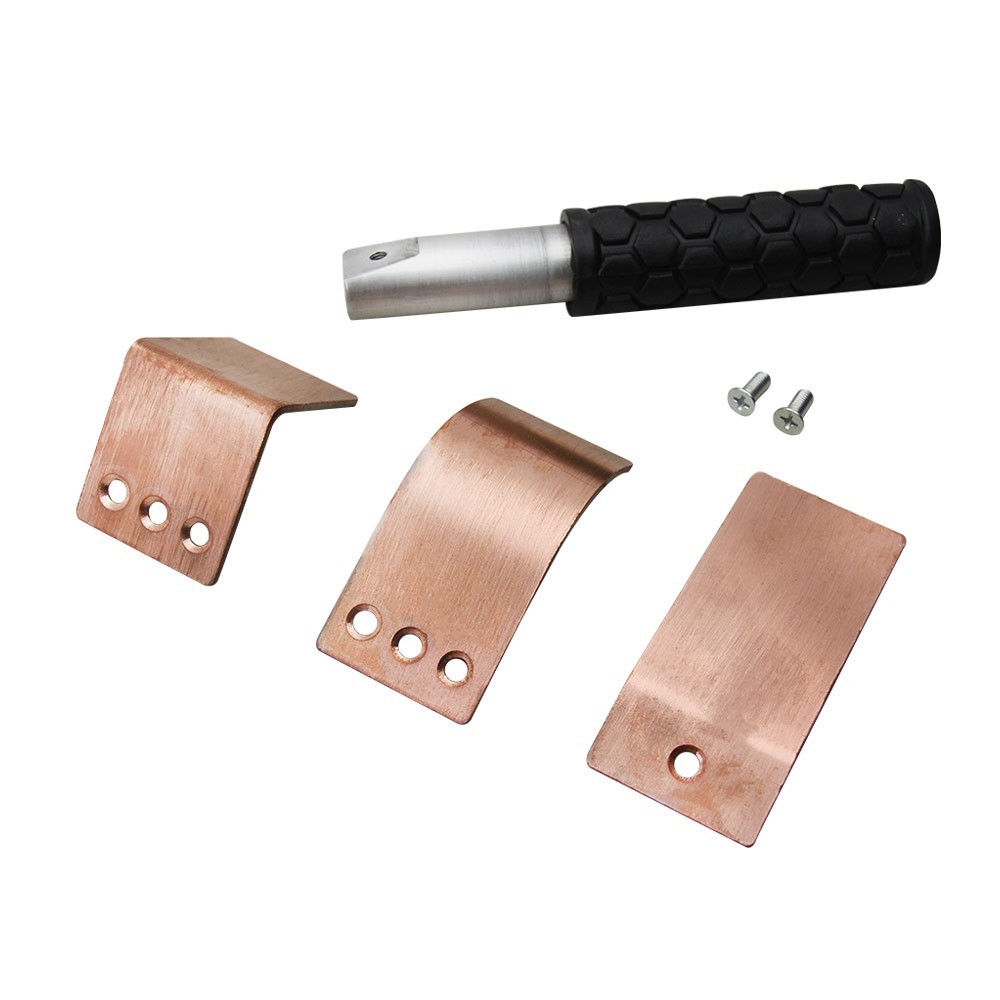 Copper Welding Spoons, 3 Piece Set, Flat/Curved/Right Angle, Welding Aid
