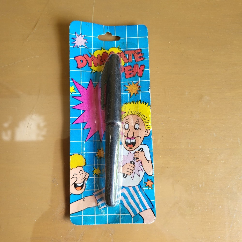 Dynamite Pen Exploding novelty joke prank bang gag trick cap