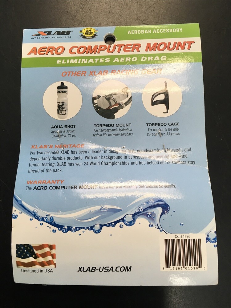 X-Lab Aero Computer Mount Black 1554