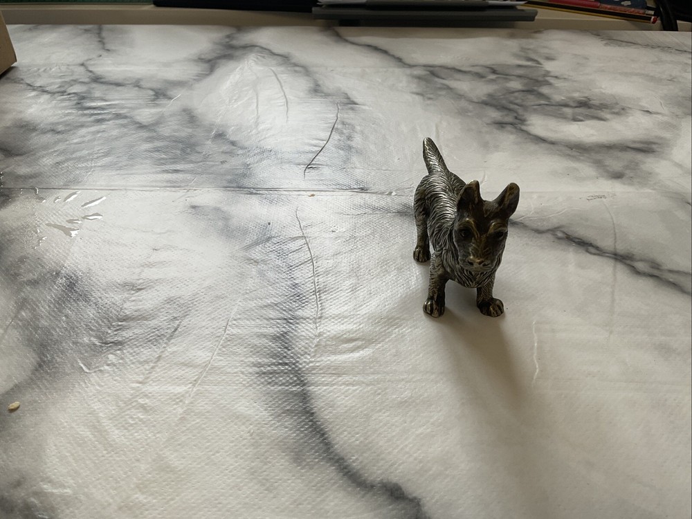 Brass Vintage German Shepard Dog