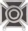 Army Sharpshooter Weapons Qualification Badge Silver Oxidized