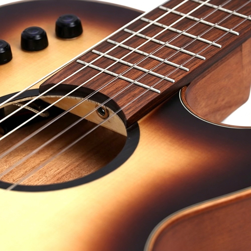 Crossover Hollow Classical Guitar Solid Wood Nylon Strings Thin body