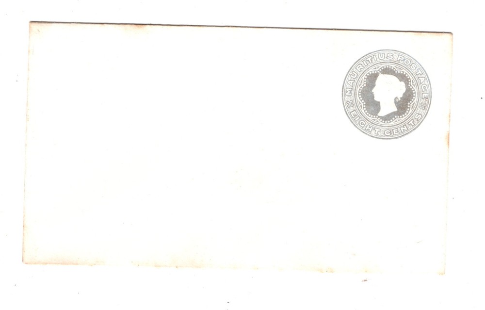 Mauritius  8  cent postal  envelope   unused