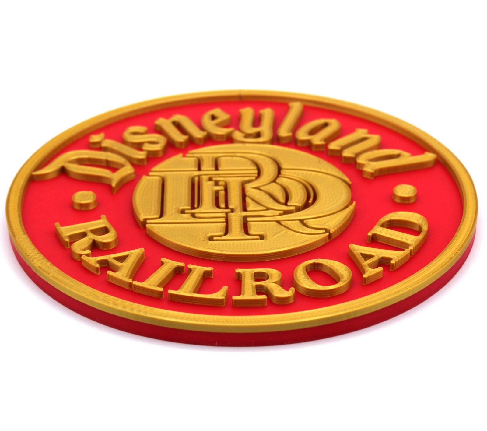 Disneyland Railroad 3D Printed Plaque Sign Prop Reproduction Train DRR DLRR