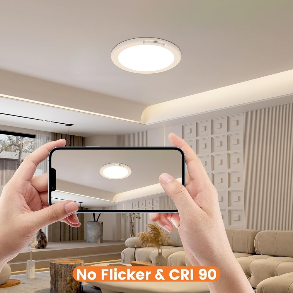 Rechargeable Motion Sensor Light with Remote Wireless Ceiling Light Battery O...