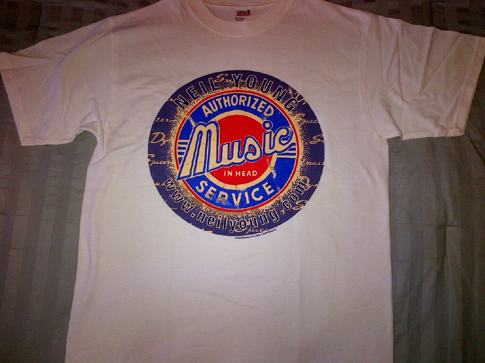 Neil Young T-SHIRT 2000 Music In Head Tour OFFICIAL OLD STOCK NEW CONDITION
