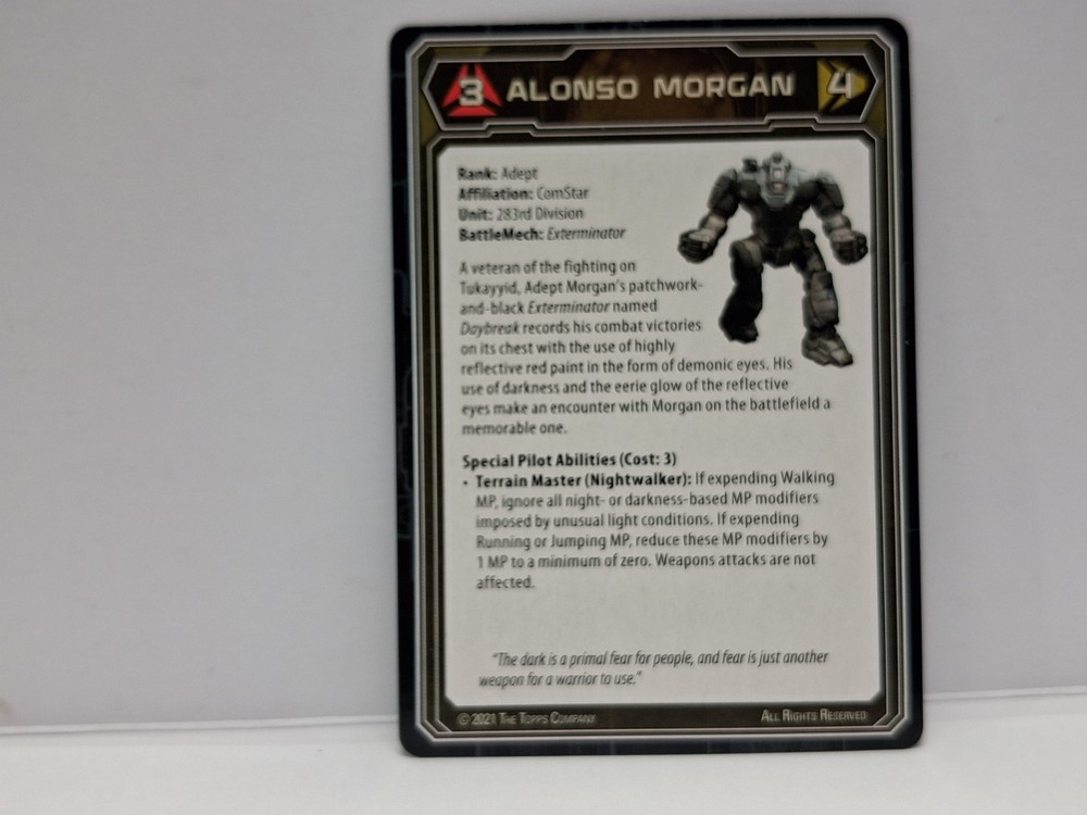 BattleTech EXTERMINATOR EXT-4A Mech + Cards - ComStar Command Level II - CGL