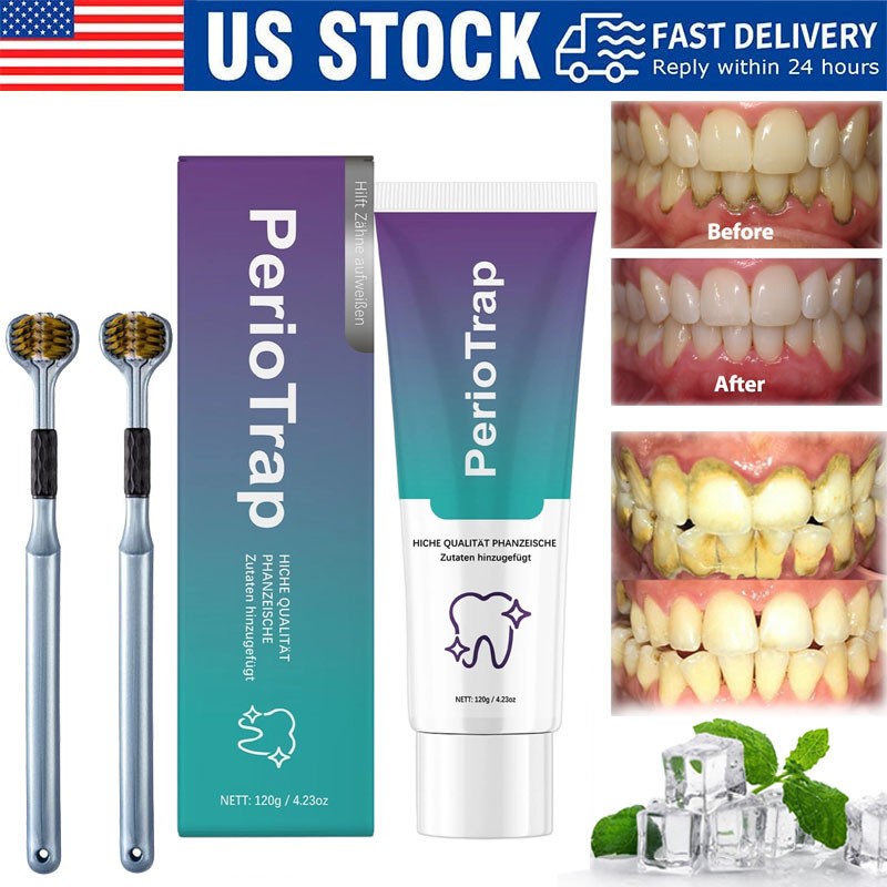 PerioTrap Mint Flavor Gum Toothpaste Cleaning Toothpaste Sensitive Teeth 120g