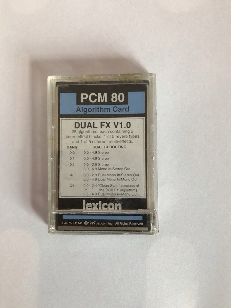 Lexicon PCM 80 Memory Card (Dual FX V1.0)