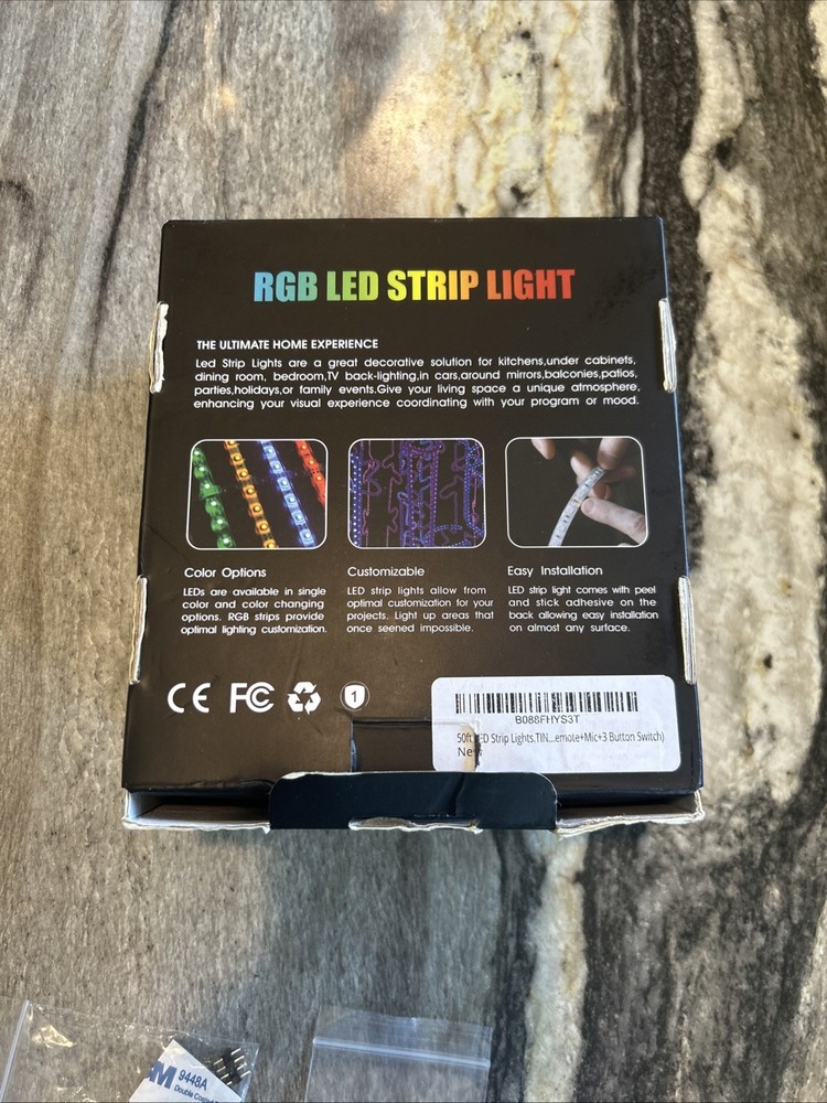 50ft RGB LED Strip Lights