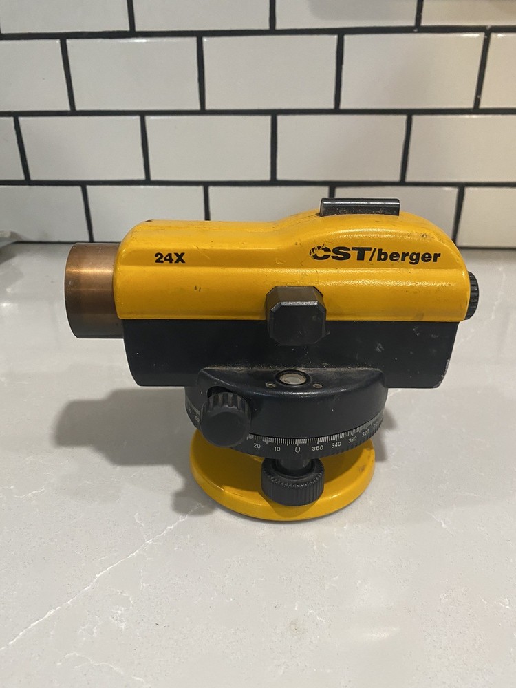 CST / Berger 24X Transit Level Optical Scope Construction Surveying Tool