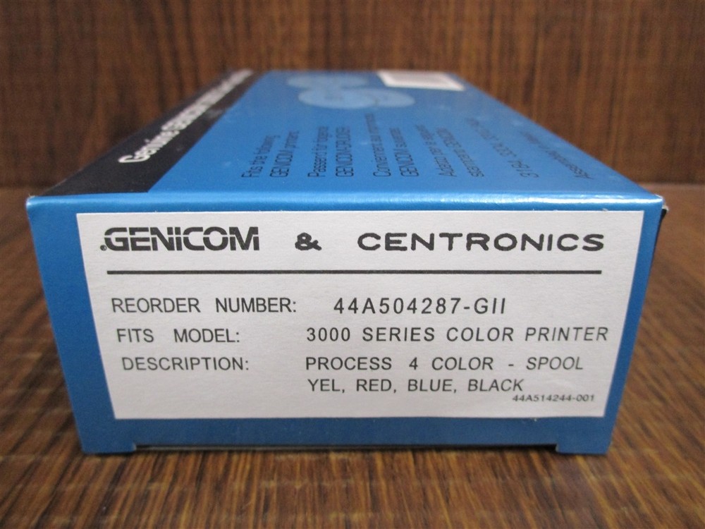 GENICOM & Centronics 3000 Color Spool Ribbon Printer NEW