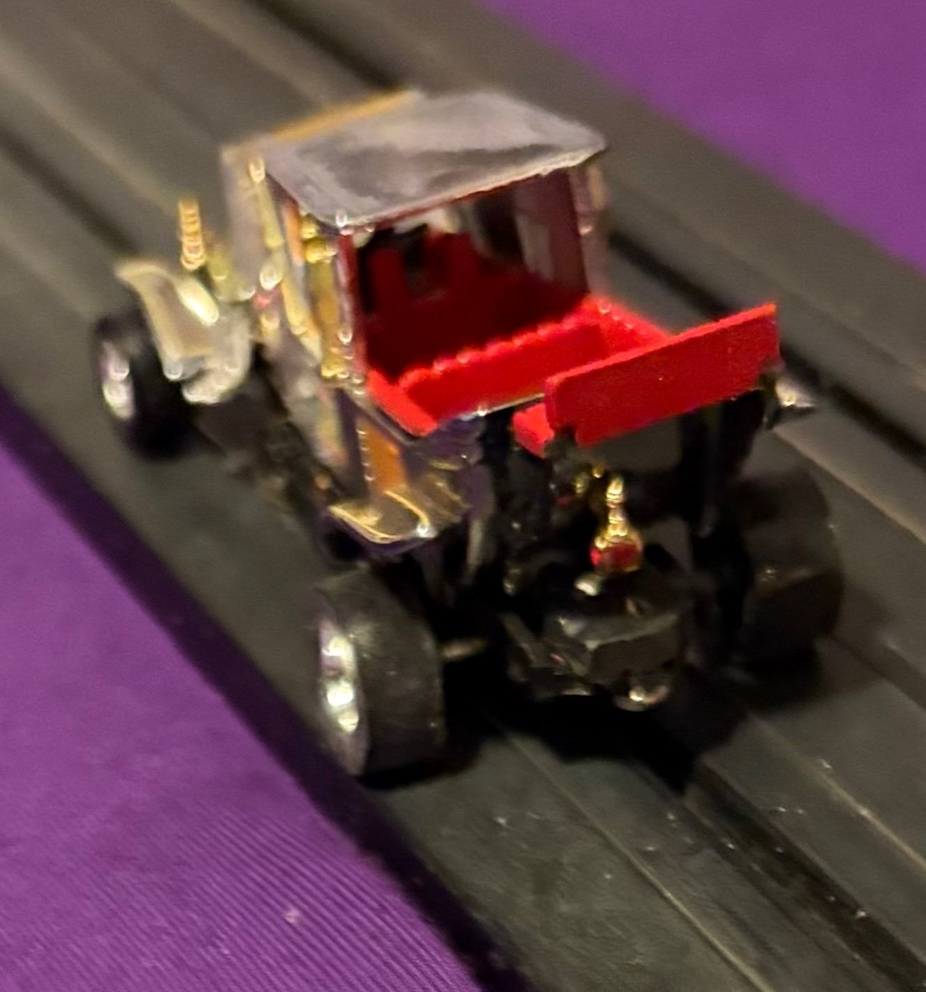 Munster Coach exclusive chrome body hoslotcar Jag tr3 chassis never ran