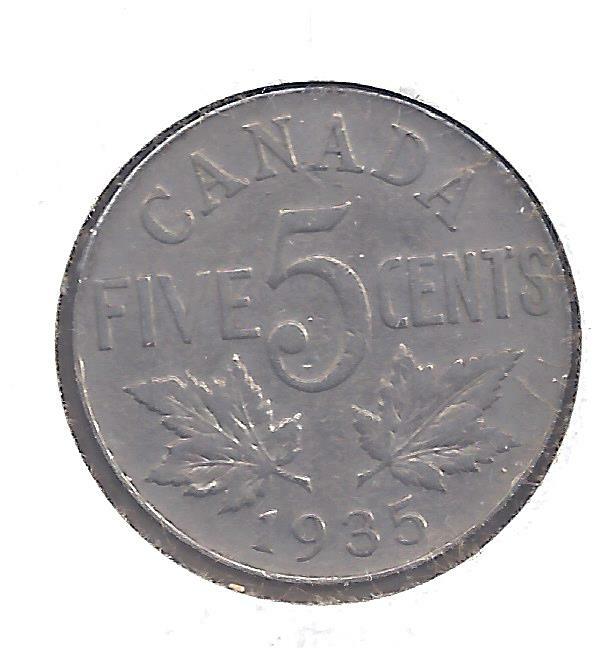 1935 Canadian Nickel