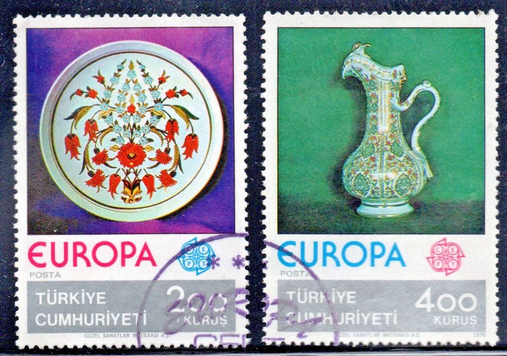 Turkey (1976) - Scott # 2025 - 2026,  Used