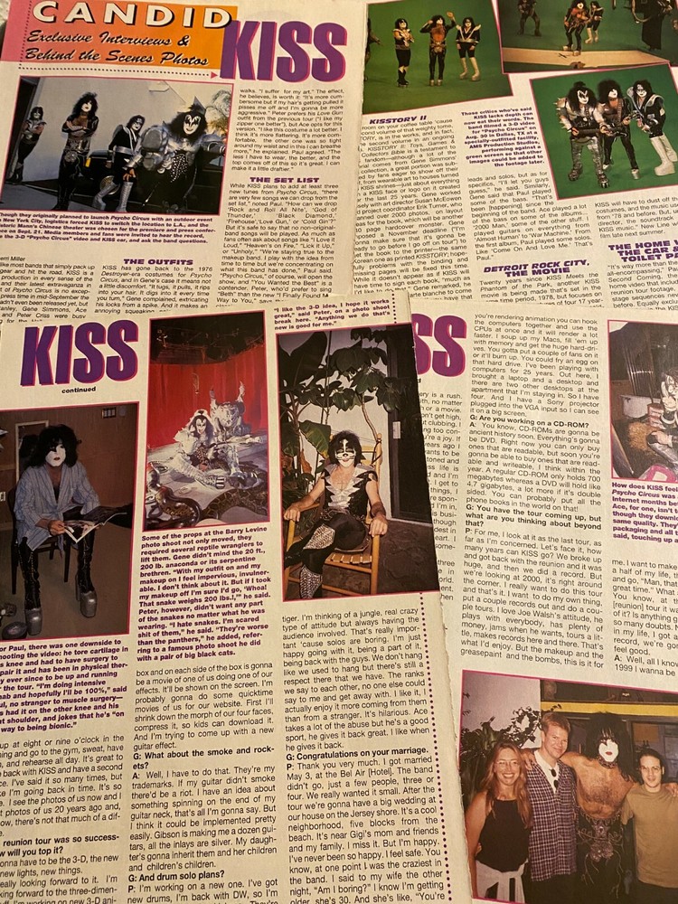 Kiss, Four Page Vintage Clipping