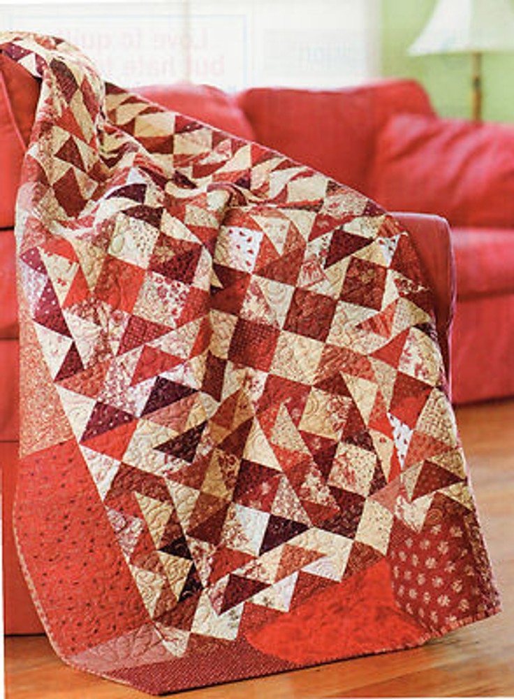 Red Hots Quilt Pattern Pieced MD