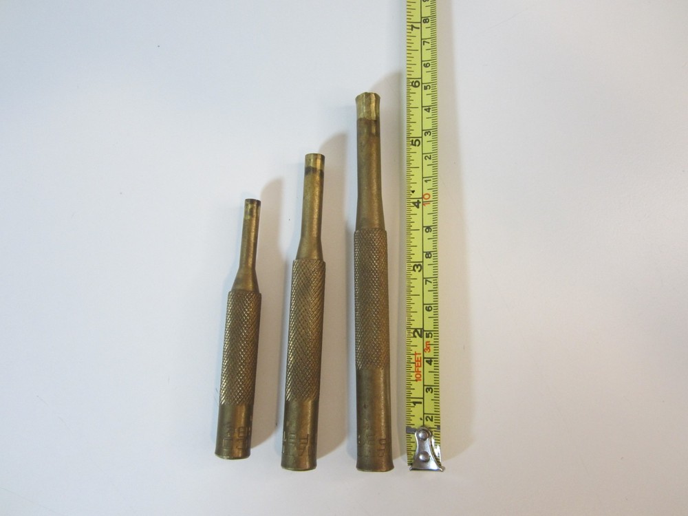 MATCO TOOLS SPPB3K, 3-piece Brass Pin Punch Set 1/4" - 5/16" - 3/8"