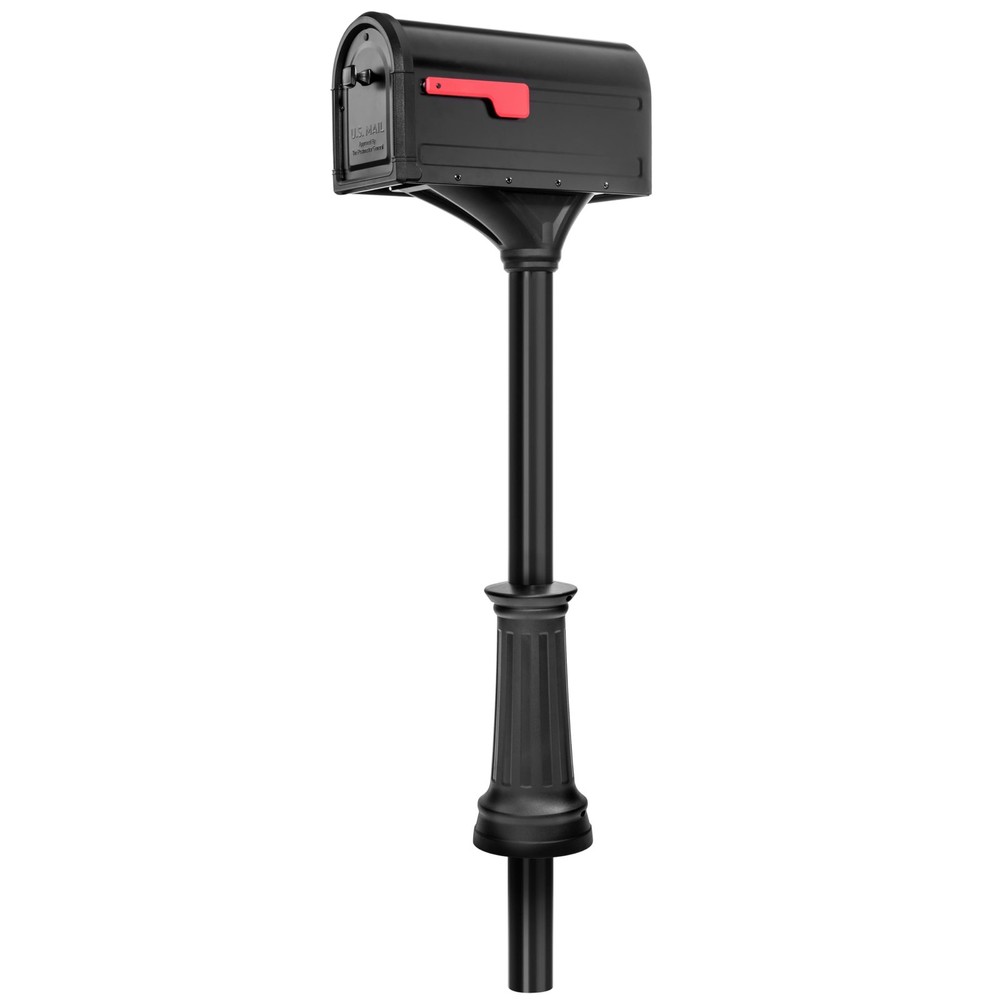 Architectural Mailboxes 7980B10 Roxbury Mount Mailbox and Premium Steel Post ...
