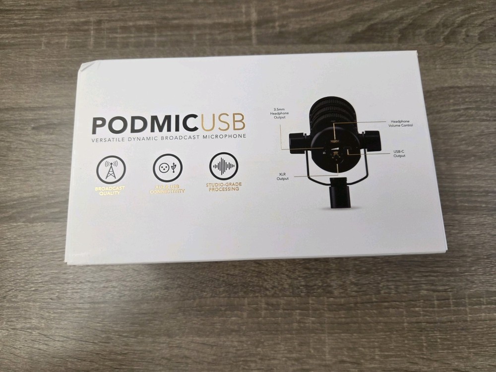 RODE PodMic USB and XLR Versatile Dynamic Broadcast Microphone (New)