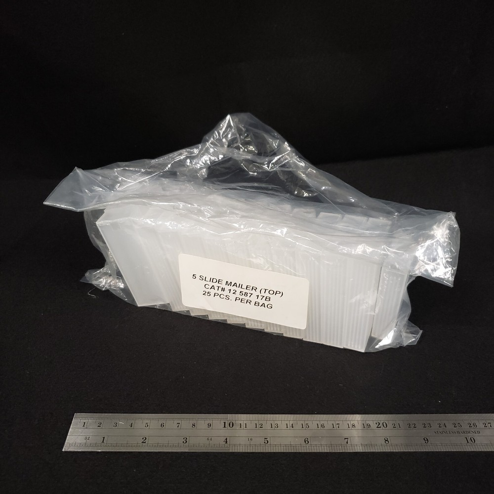 Fisherbrand™ Top-Opening Five-Slide Plastic Microscope Slide Mailer/Transporter