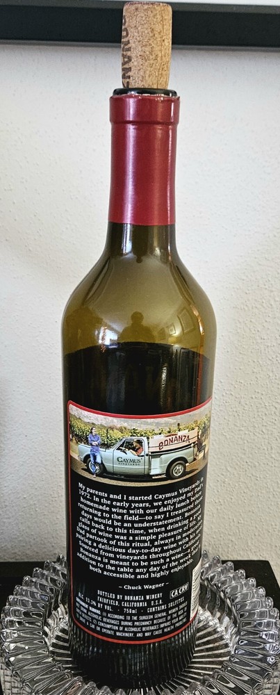 Bonanza Cabernet Sauvignon EMPTY Wine Bottle