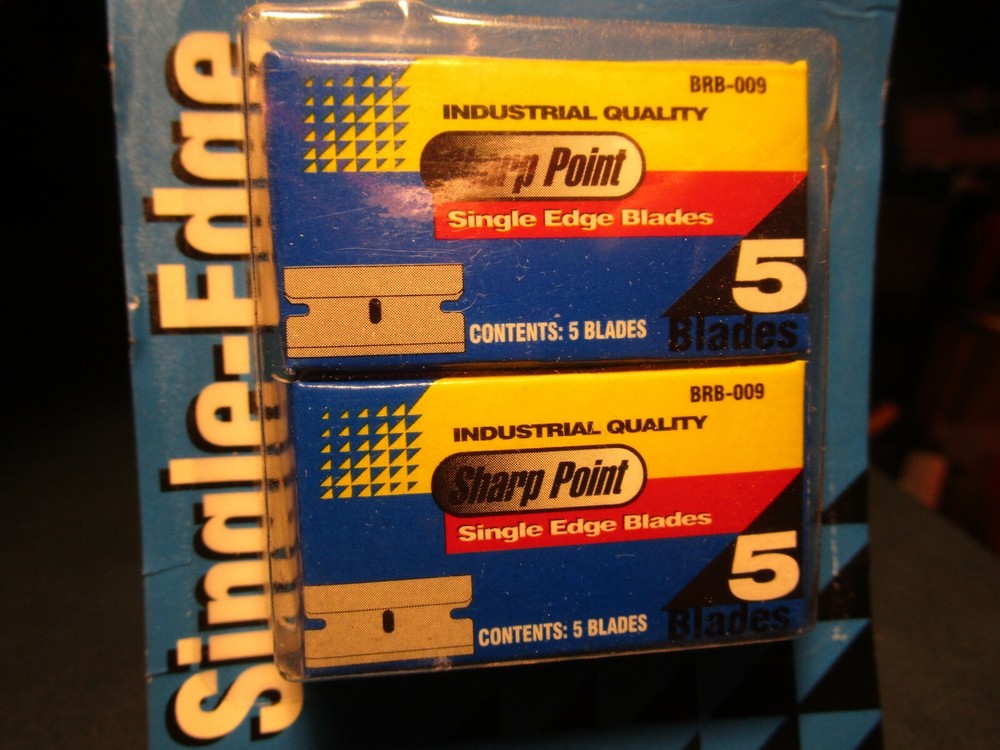 (10) Pacific Handy Cutter CHB-10 SharpPoint Single Edge Notched Blade