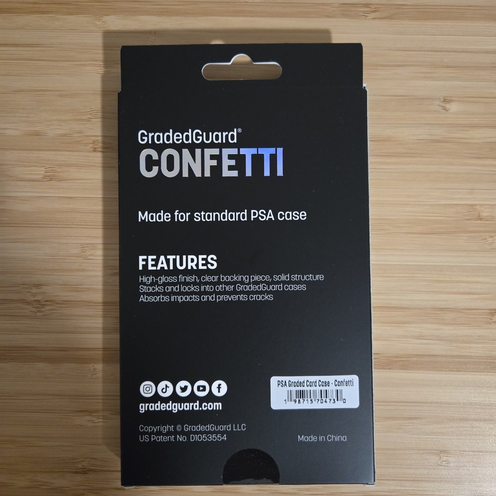 GradedGuard PSA Graded Card Case Guard Protector CONFETTI Limited Edition