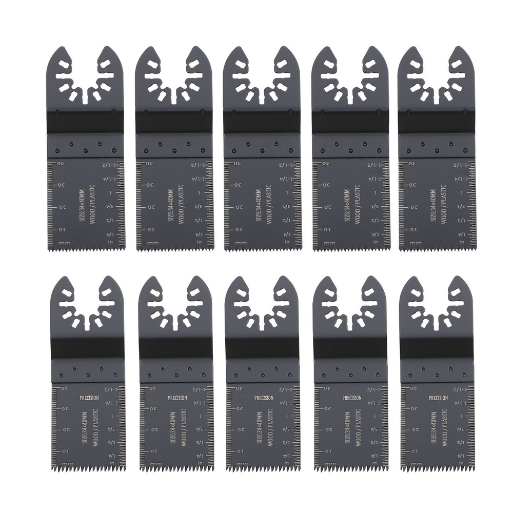 37PCS Universal Metal Oscillating Multitool Quick Release Saw Blades 10 Types