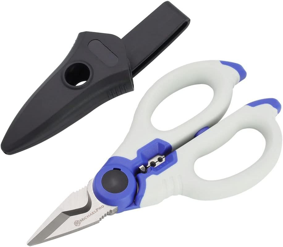 6" Stainless Electrician Scissors | Heavy Duty Multi-Purpose Shears