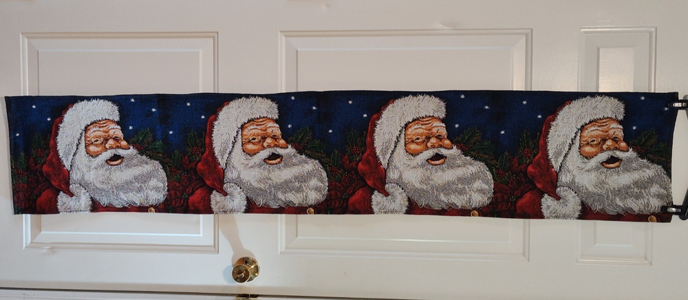 Christmas Santa Claus Tapestry Table Runner