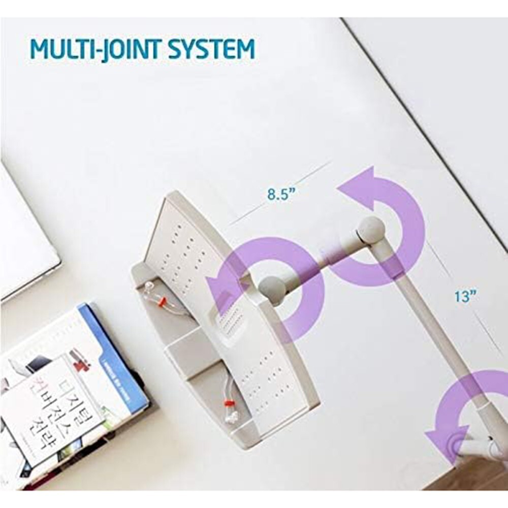 Actto 4D Flex-Arm Book Stand / 18 Steps Angle Book Tablet / PC Holder / ‎BST-22