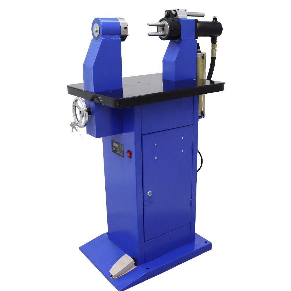 Floor-Type110V Electric Riveting Machine Double Head Hydraulic Brake Pad Riveter