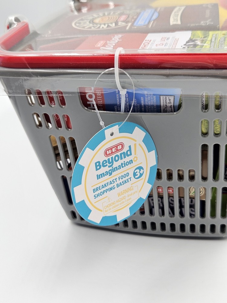 H-E-B Beyond Imagination Partner Accessory Set Play HEB Hand Shopping Basket New