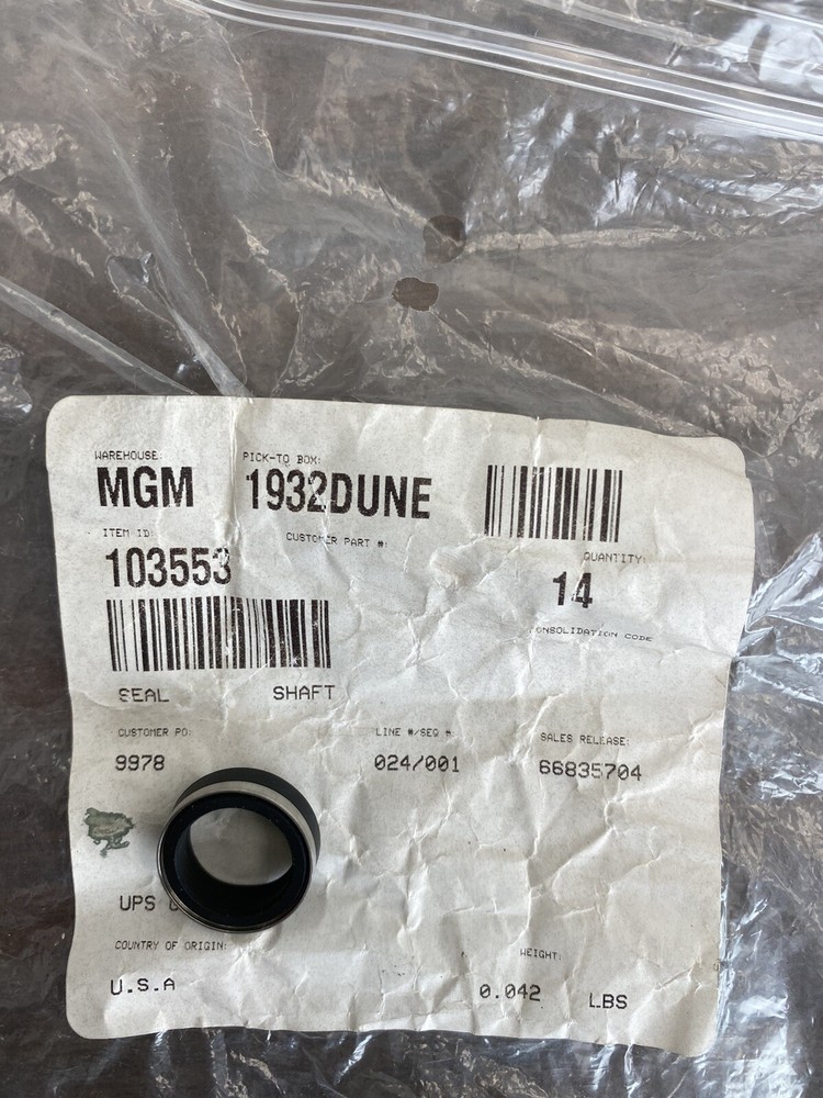 Graco 103553 seal shaft